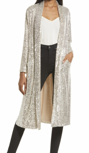 STEVE MADDEN Show Stopper Sequin Duster